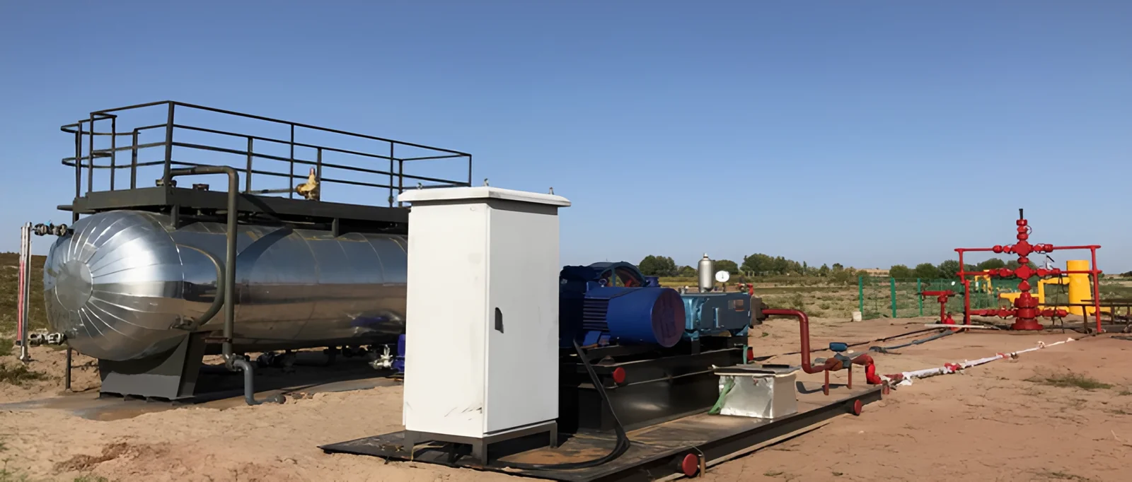 ULT hydraulic jet pump surface package on a well site