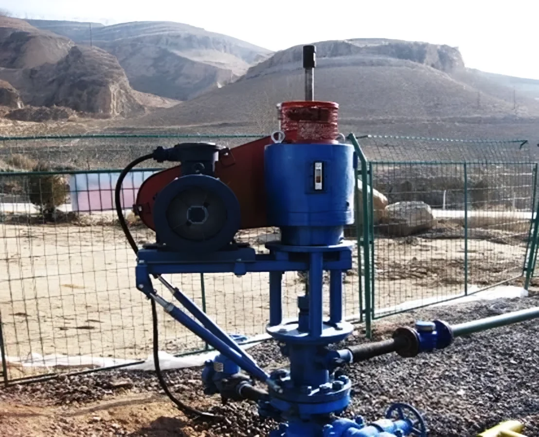 ULT PCP drive head on a wellhead in the field
