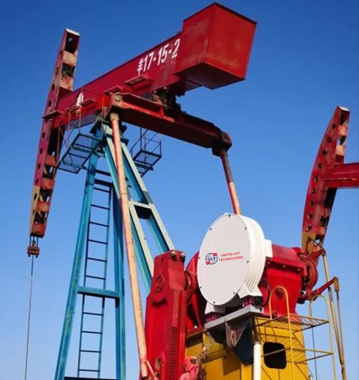 ULT permanent magnet motor installed on a beam pumping unit in the field